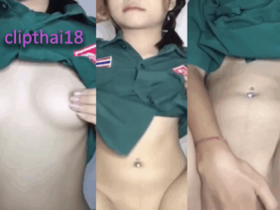 เบ็ดหีคาชุดเนตรนารี คลิปหลุดนักเรียนไทยรับงานคอลเสียว