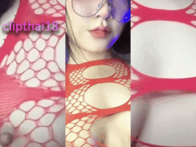 คลิปหลุด สาวหมวย หน้าหวาน นมใหญ่ xxx มาพร้อมกับชุดตาข่ายแดง